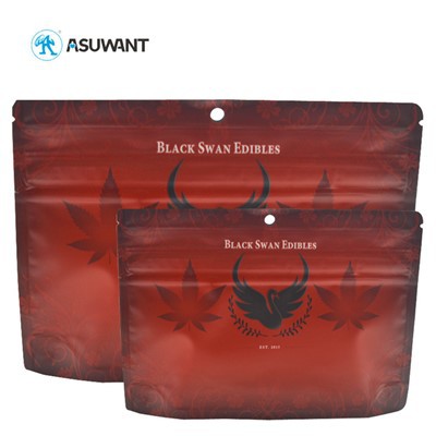 Rūkymo kvapo atspirtinis krepšys „Mylar“ vaikų atsparių pakuočių krepšiai užtrauktuko užraktas