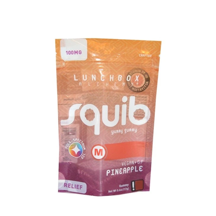 Custom Cali Cookies Packs Stand Up Packaging Pouches Customise Bags With Zipper Window
