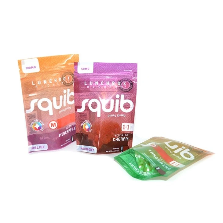 Custom Cali Cookies Packs Stand Up Packaging Pouches Customise Bags With Zipper Window
