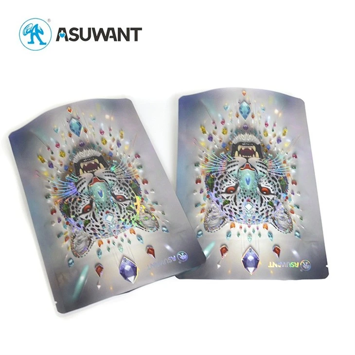Factory BRC Certificated Premium Texture Plastic Packaging Bags With Spot Gloss UV & Raised Embossed UV Coating best