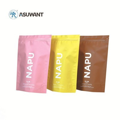 Aliuminio folijos „Ziplock“ pakuotė Maisto kokybės užkandis Plastikinis stovi maišelis 3,5 g matinis „Mylar“ krepšys