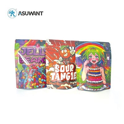 Individualizuotos spausdintos pakeltos ziplock maisto štampo pjaustyto maišo kvapo įrodymas Atsistokite maišelius aliuminio 3,5 g plastikinės pakuotės 3.5 „Mylar“ maišeliai